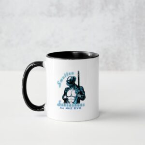 Smutten Sensashuns blue logo mug