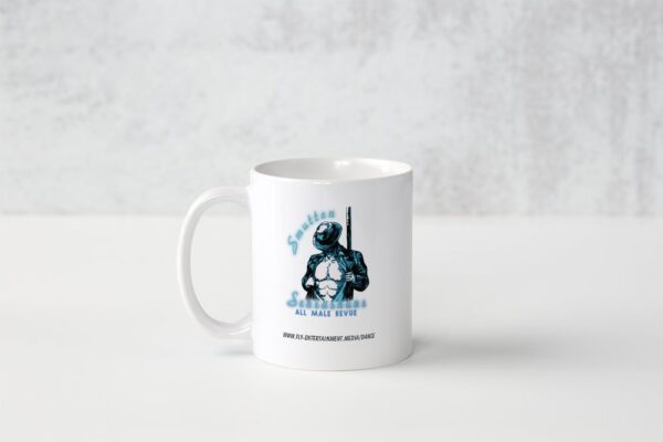 Smutten Sensashuns blue logo mug - Image 4