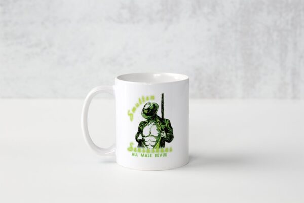 Smutten Sensashuns green logo mug - Image 3