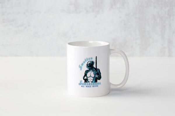 Smutten Sensashuns blue logo mug - Image 3