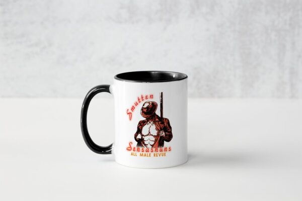 Smutten Sensashuns red logo mug - Image 3