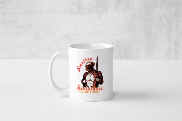 Smutten Sensashuns red logo mug - Image 4