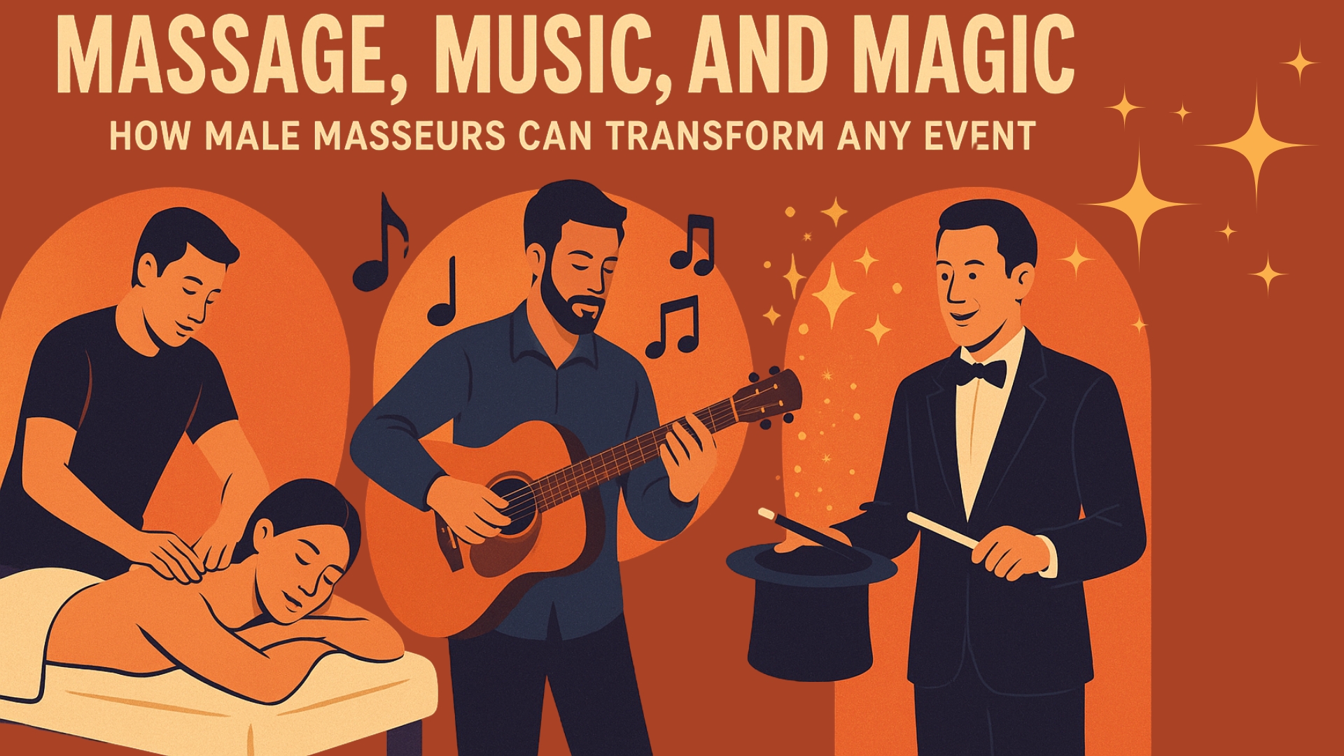 Read more about the article Massage, Music, and Magic: How Male Masseurs Can Transform Any Event